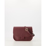 Leren tas Flora bordeaux