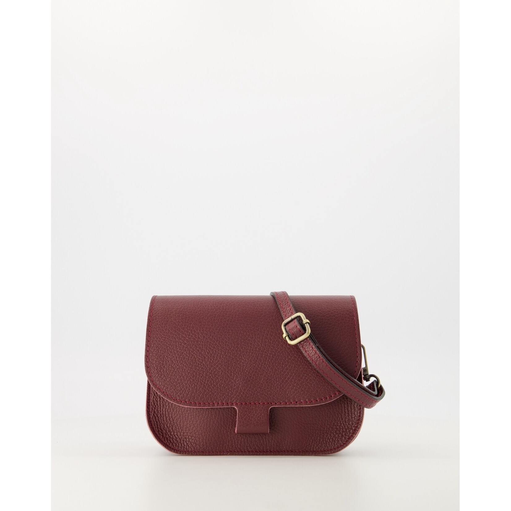 Leren tas Flora bordeaux