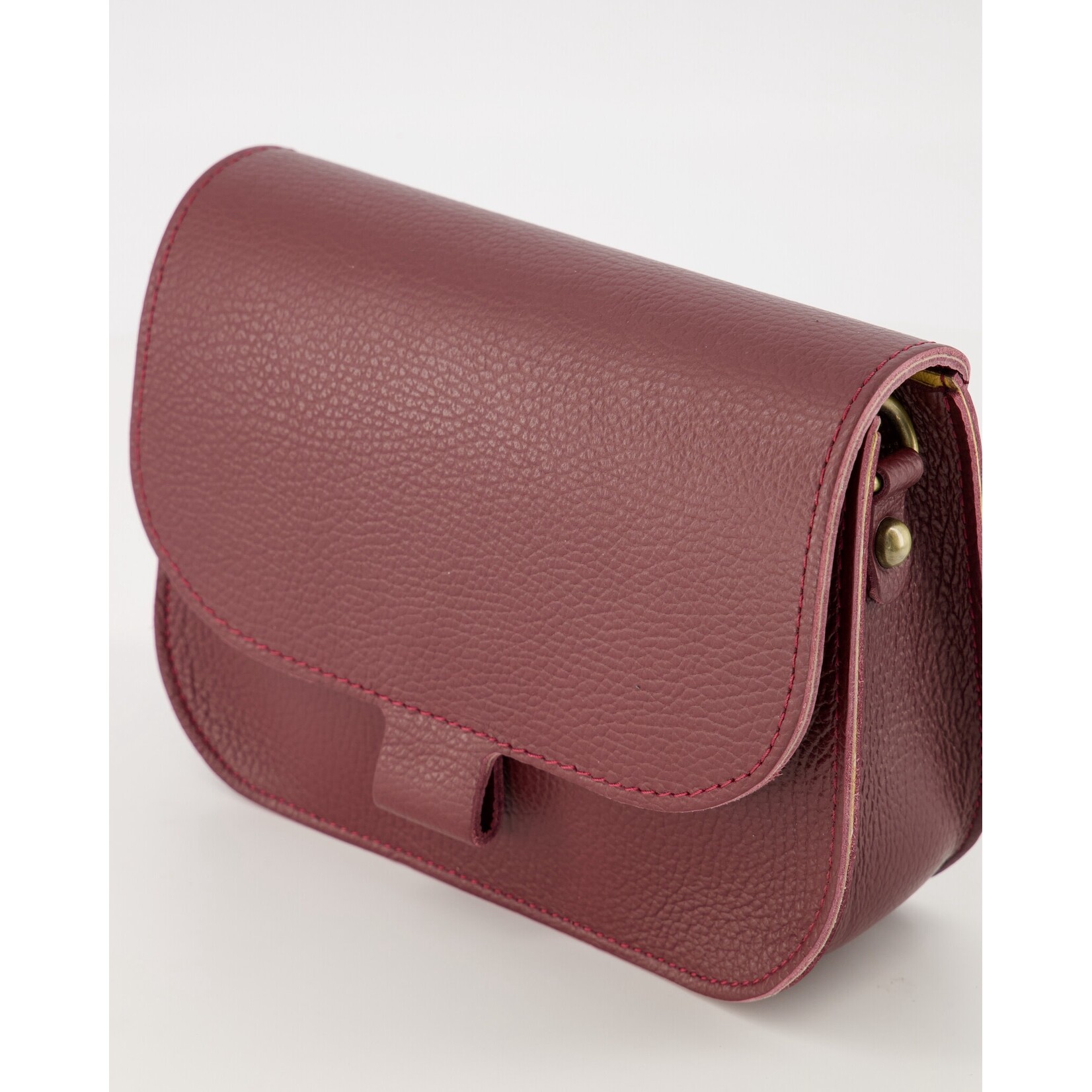 Leren tas Flora bordeaux