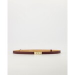 Leren riem Vera one size bordeaux