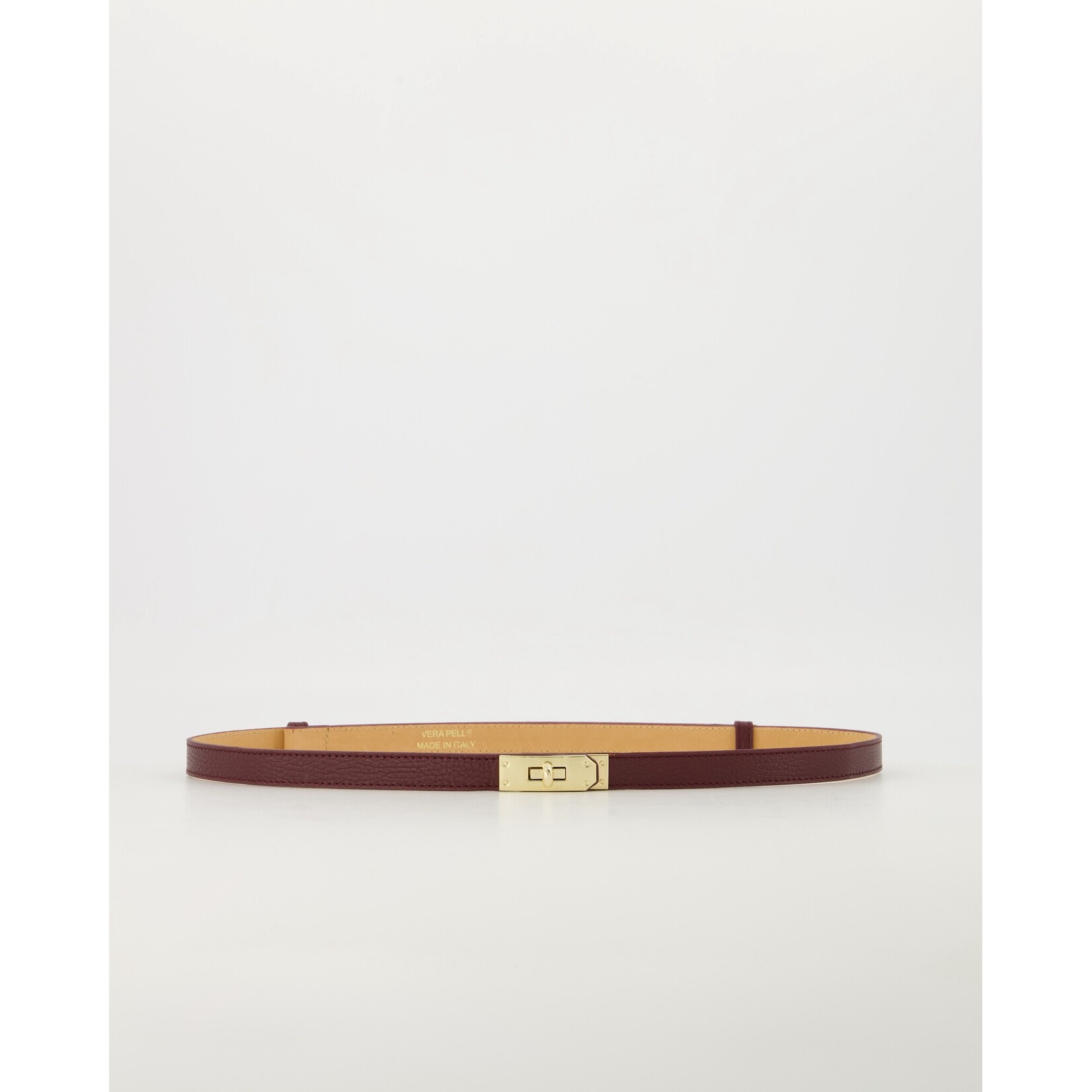 Leren riem Vera one size bordeaux