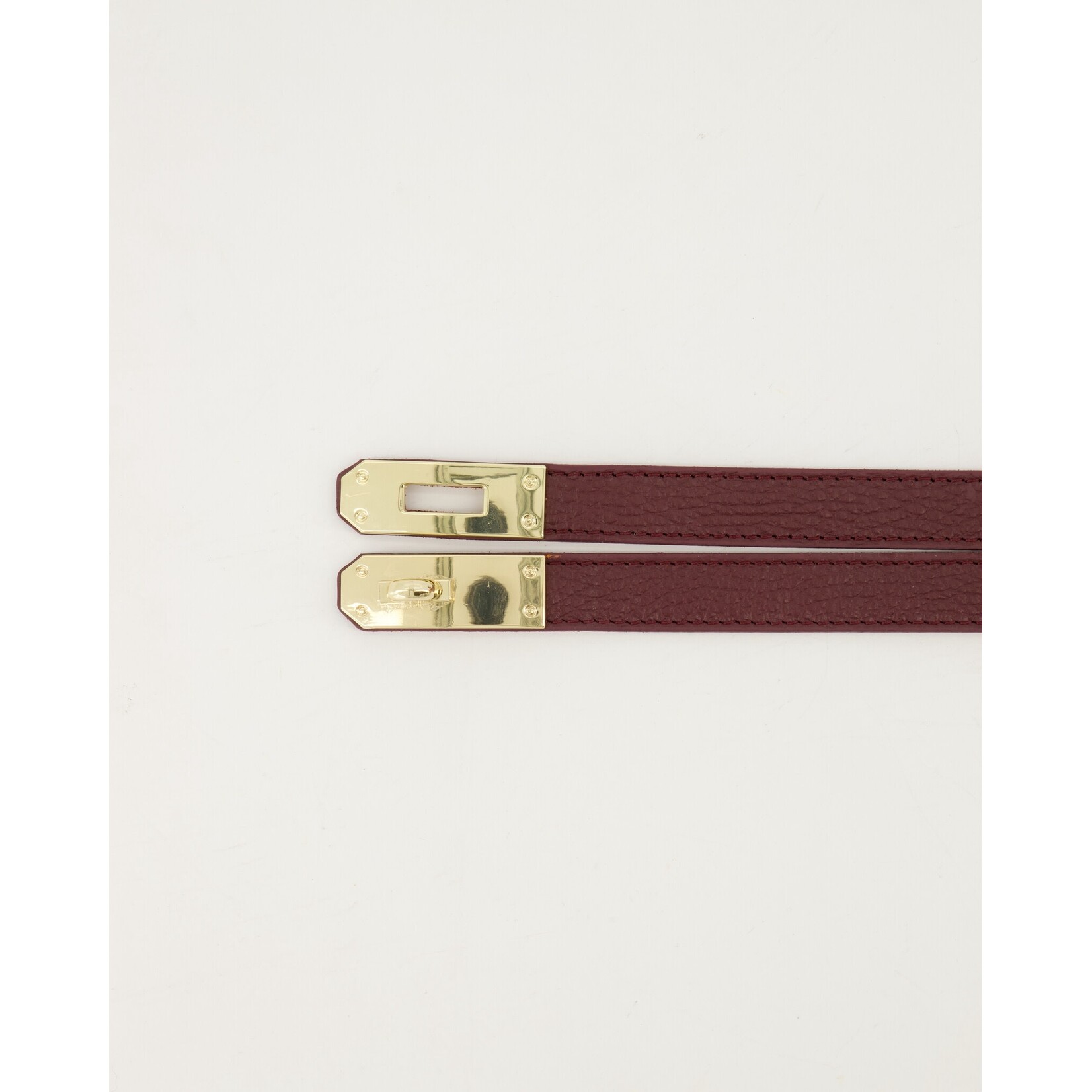 Leren riem Vera one size bordeaux