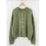 Gebreid vest Monica khaki