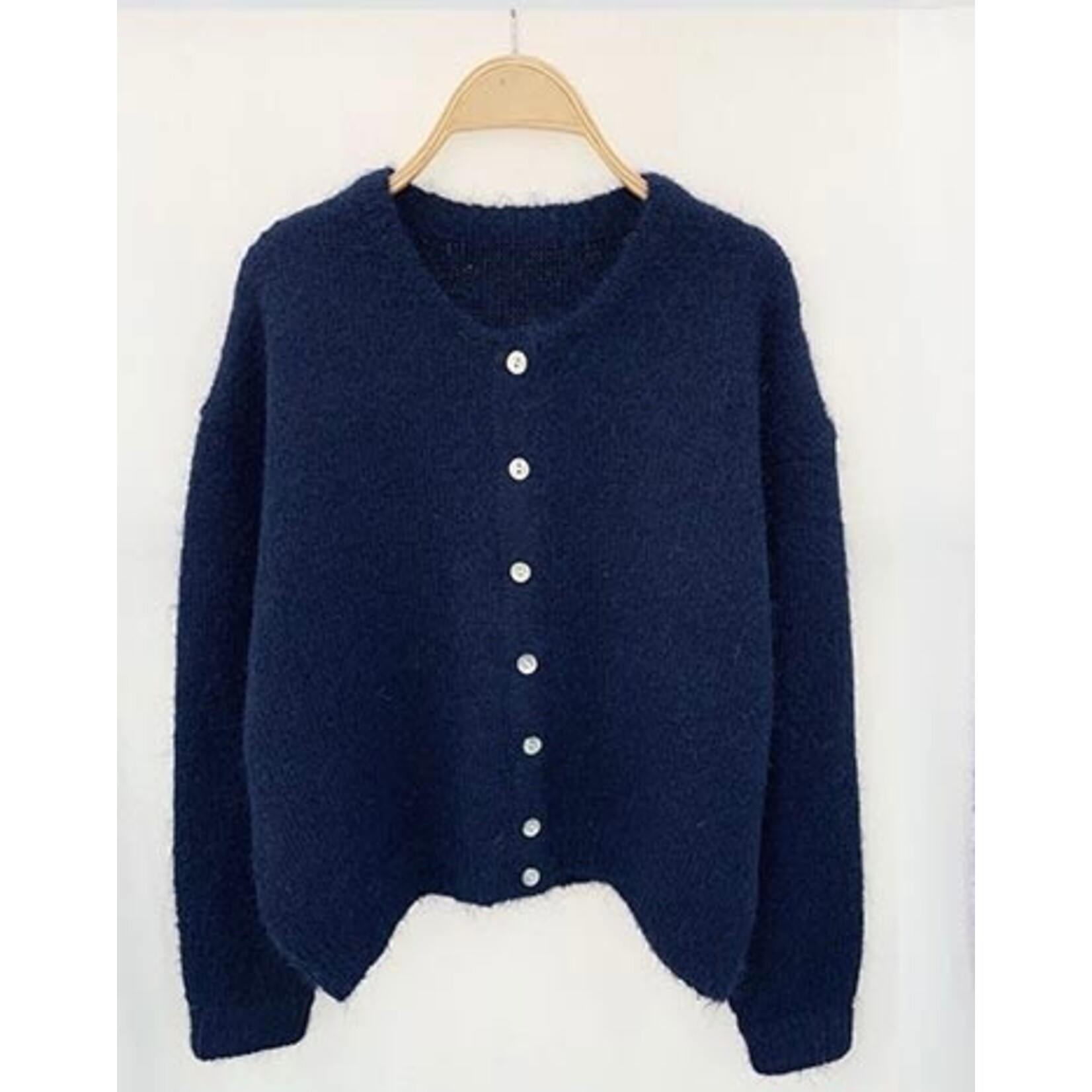 Gebreid vest Monica navy