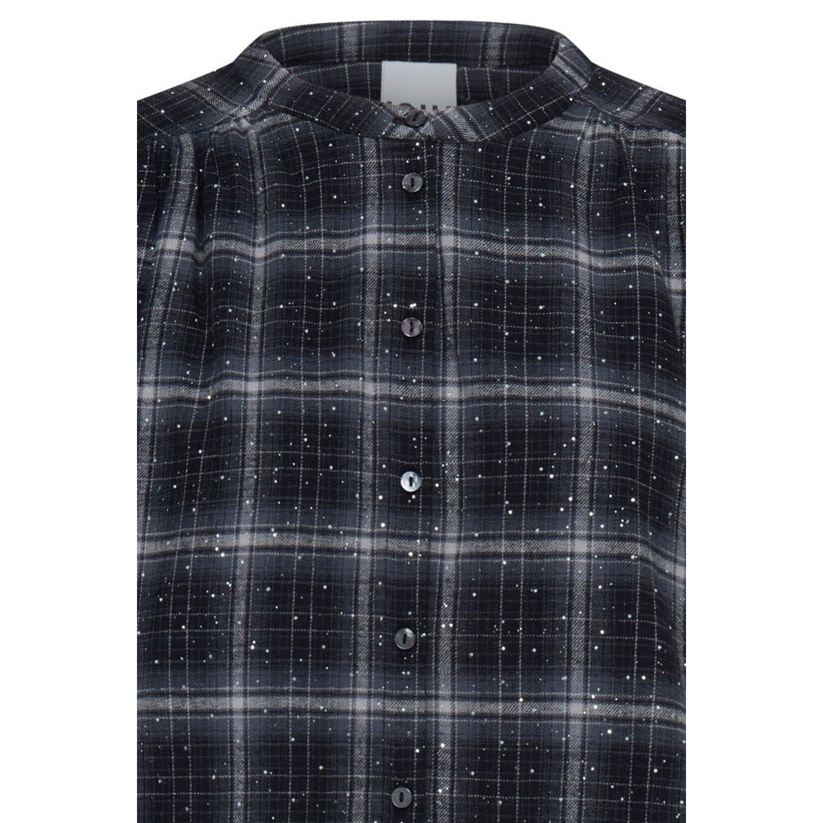 ICHI Ihlalana blouse ruit grijs
