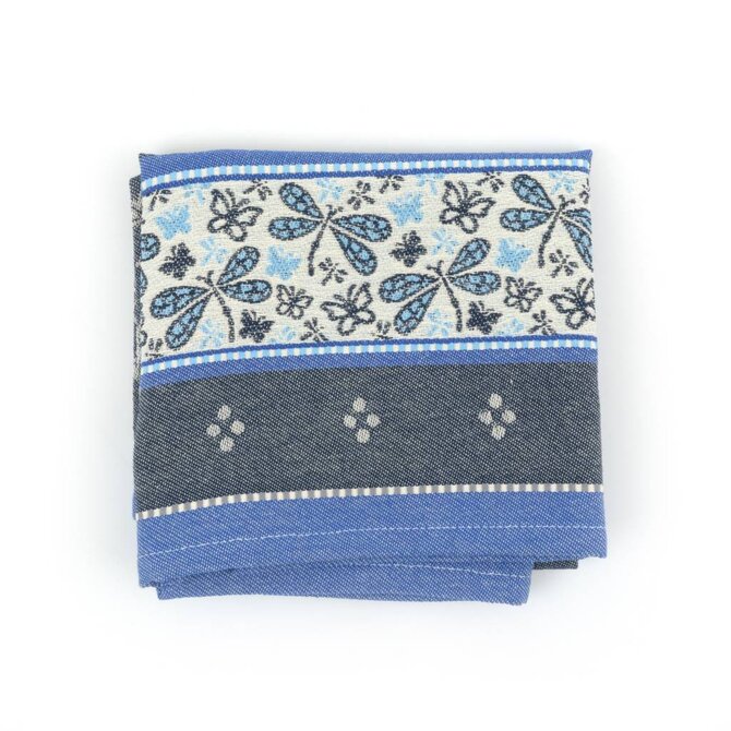Bunzlau Castle Dragonfly theedoek 65x65 Dark Blue