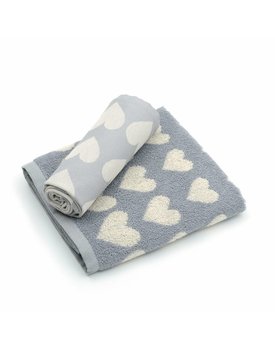 Bunzlau Castle keukendoek Hearts Grey 53x60