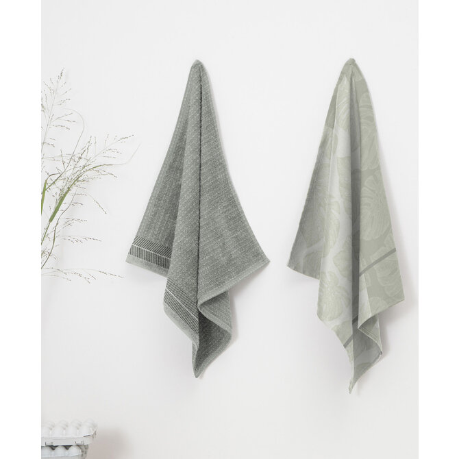 DDDDD theedoek Monstera cream 60x65 (per stuk)