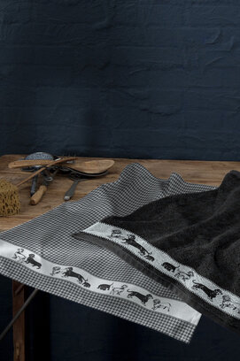 DDDDD Theedoek Saar 60x65 Black