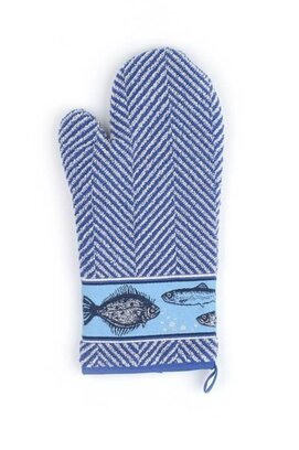 Bunzlau Castle Fish ovenwant 20x37 Royal Blue