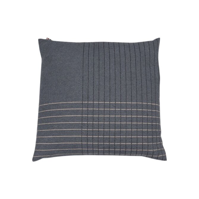 David Fussenegger kussensloop NOVA karo grijs 60x60