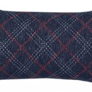 David Fussenegger David Fussenegger kussensloop SILVRETTA karo navy 30x50