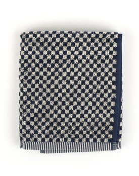 Bunzlau Castle keukendoek Small Check dark blue 53x60