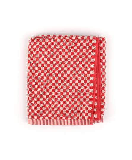 Bunzlau Castle keukendoek Small Check red 53x60