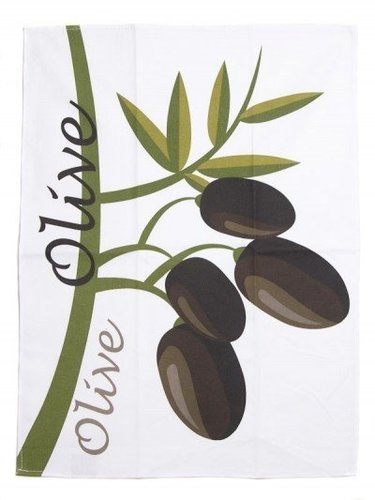 Stuco Stuco Trends Textiles Olive Bedruckt Theedoek