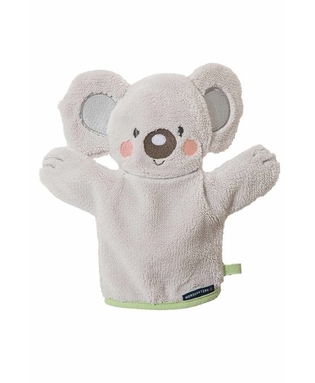 Morgenstern Washand Koala grijs/groen 27x28