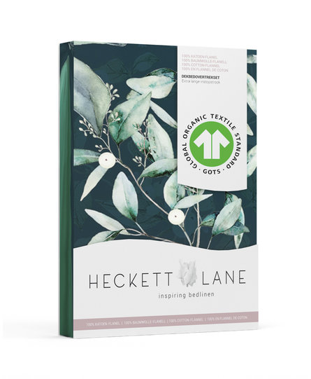 Heckett&Lane GOTS Cleo Dekbedovertrek Bottle Green