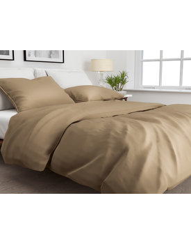 Zo!Home Satinado Dekbedovertrek Praline Brown