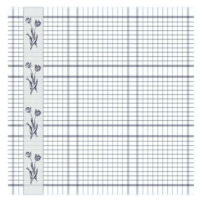 DDDDD theedoek lisse  60x65 blue per stuk