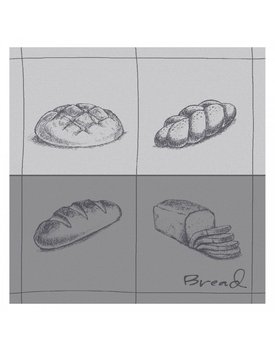 DDDDD Theedoek Bread 60x65 Grey