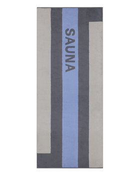 Cawö Saunahanddoek strepen  80x200 blauw