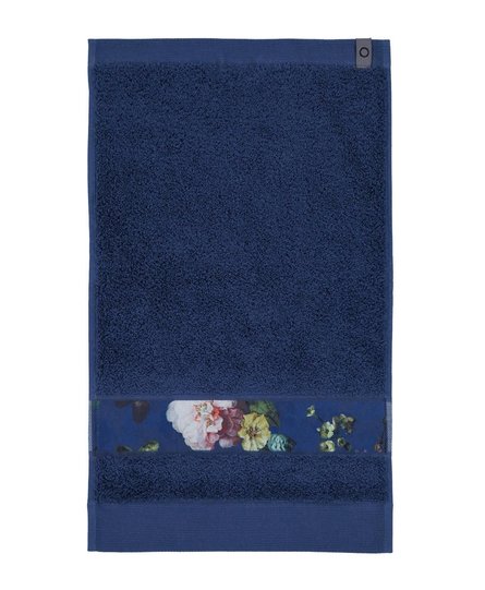 Essenza Fleur gastendoek Blue 30x50