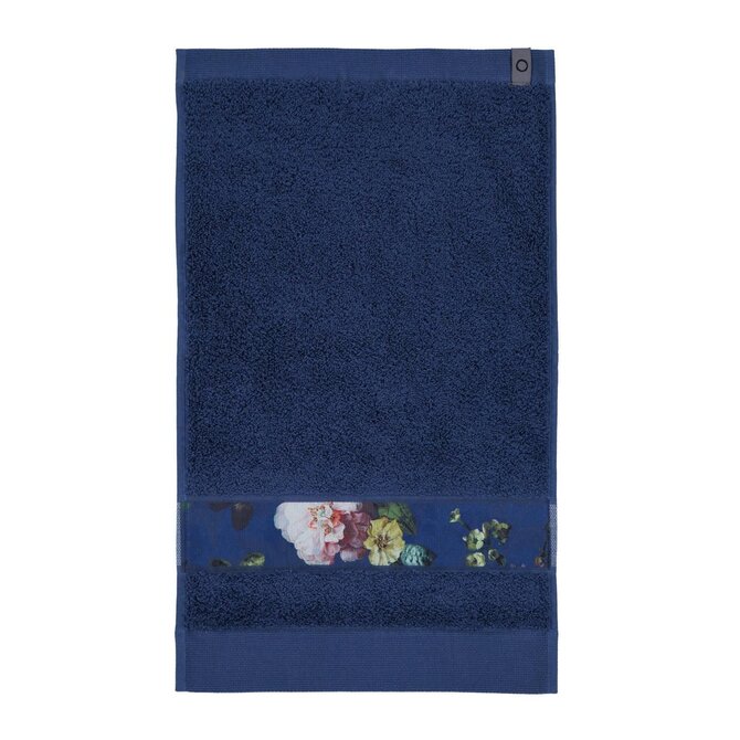 Essenza Fleur gastendoek Blue 30x50