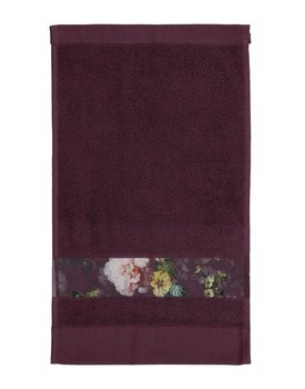 Essenza Fleur gastendoek Plum 30x50