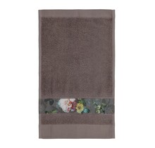 Essenza Fleur gastendoek Taupe 30x50