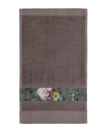 Essenza Fleur gastendoek Taupe 30x50