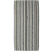 Cawo Lifestyle Streifen Handdoek 7048 Kiezelsteen-37 50x100