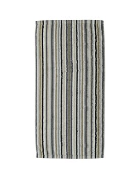 Cawo Lifestyle Streifen Handdoek 7048 Kiezelsteen-37 50x100