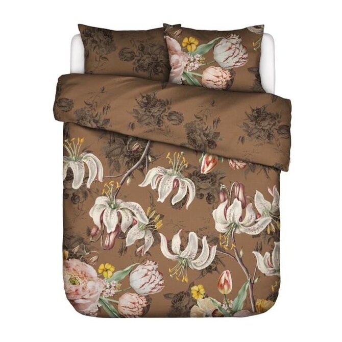 Essenza Aimee Dekbedovertrek Cafe Noir 260x200/220 Essenza Aimee Dekbedovertrek Cafe Noir 260x200/220