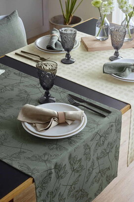 Sander placemat Lara green-32 35x50