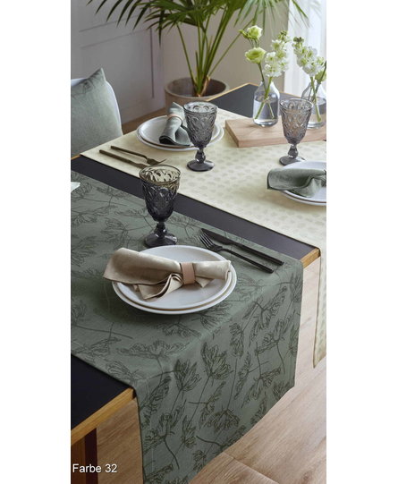 Sander placemat Lara green-32 35x50