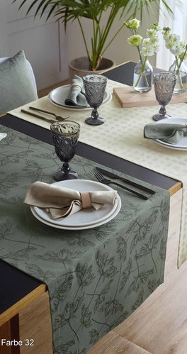 Sander Sander placemat Lara green-32 35x50 afbeelding