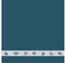 DDDDD theedoek bees  60x65 petrol per stuk