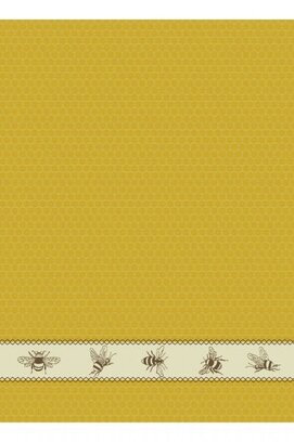 DDDDD Theedoek Bees 60x65 Yellow