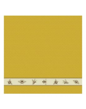 DDDDD theedoek bees  60x65 yellow per stuk