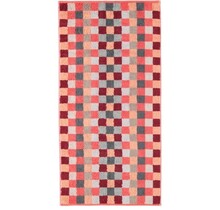 Cawö Unique Karo 942 handdoek 50x100 Koralle