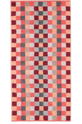Cawö Unique Karo 942 handdoek 50x100 Koralle