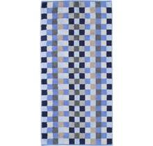 Cawö Unique Karo 942 handdoek 50x100 Saphir