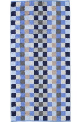 Cawö Unique Karo Handdoek saphir