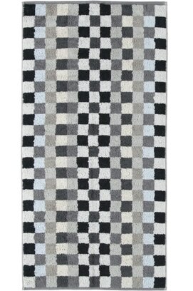 Cawö Unique Karo Handdoek anthrazit