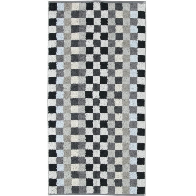 Cawö Unique Karo Handdoek anthrazit