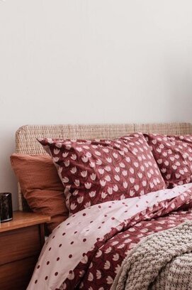 Covers & Co Tulip Mania Dekbedovertrek Red 240x200/220