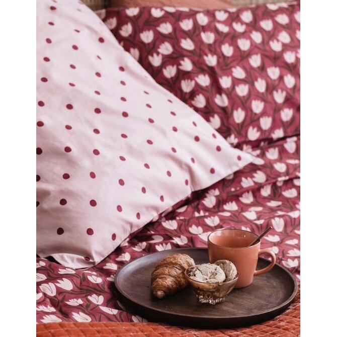 Covers & Co Tulip Mania Dekbedovertrek Red 240x200/220