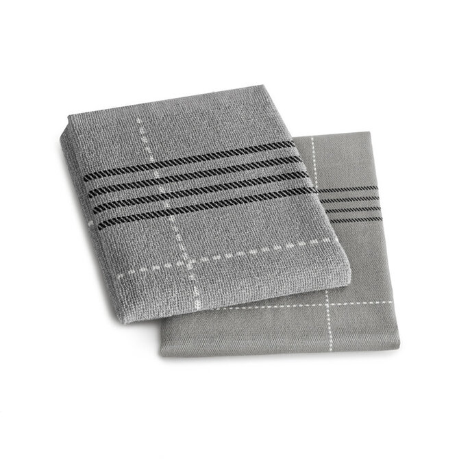 DDDDD keukendoek morvan 50x55 grey per stuk