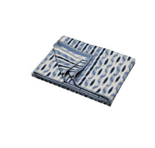 David Fussenegger plaid Jade ikat 150x200 blue