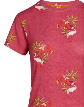 Pip Studio Tanja Short Sleeve My Heron Pink M